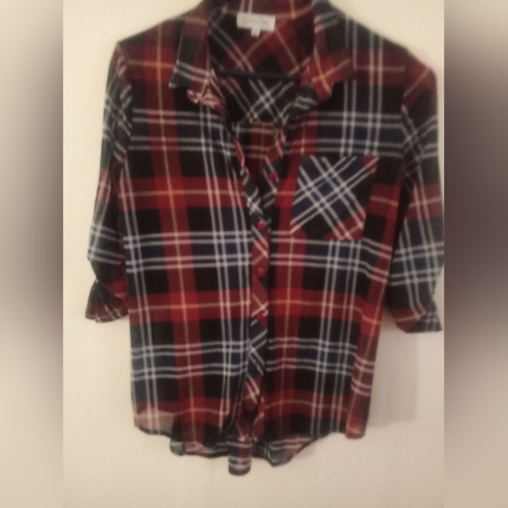 Plaid Red blouse